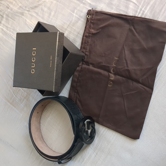 Gucci Interlocking G Belt Men's Black - Picture 6 of 7